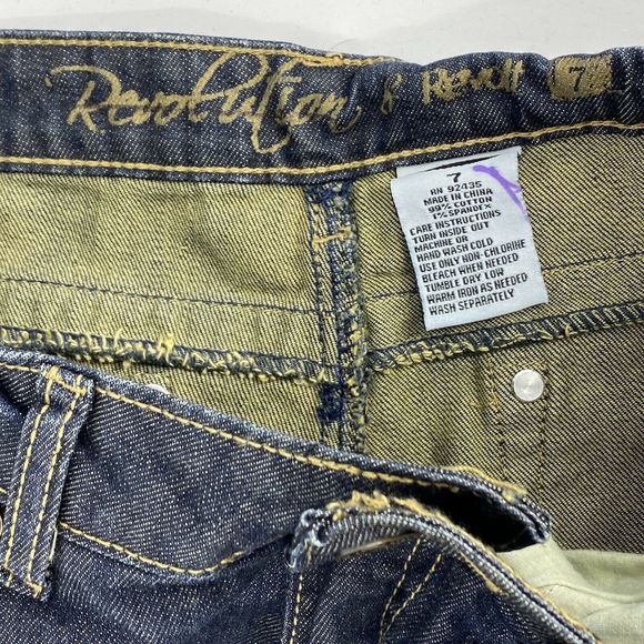 Revolution Jeans Womens Size 7 Blue Distressed - Picture 4 of 4